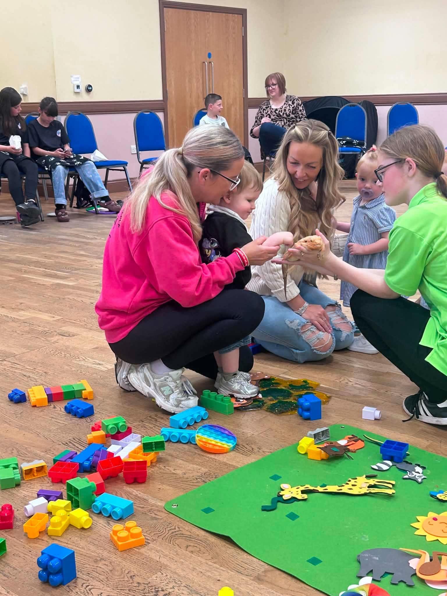 Children enjoying a colourful group play activity