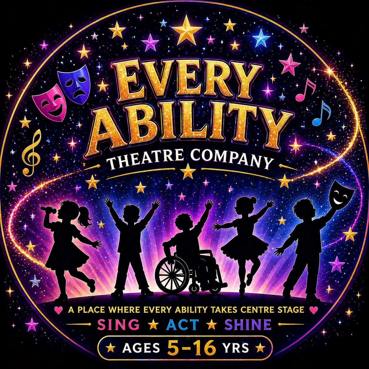 Every Ability Theatre Company logo